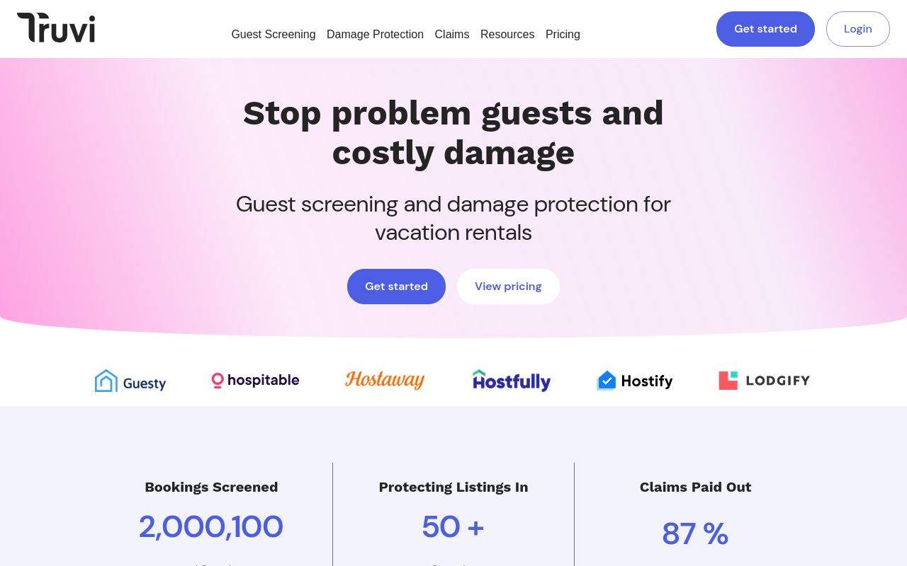 Vacation Rental Guest Screening - truvi best comprehensive identity
