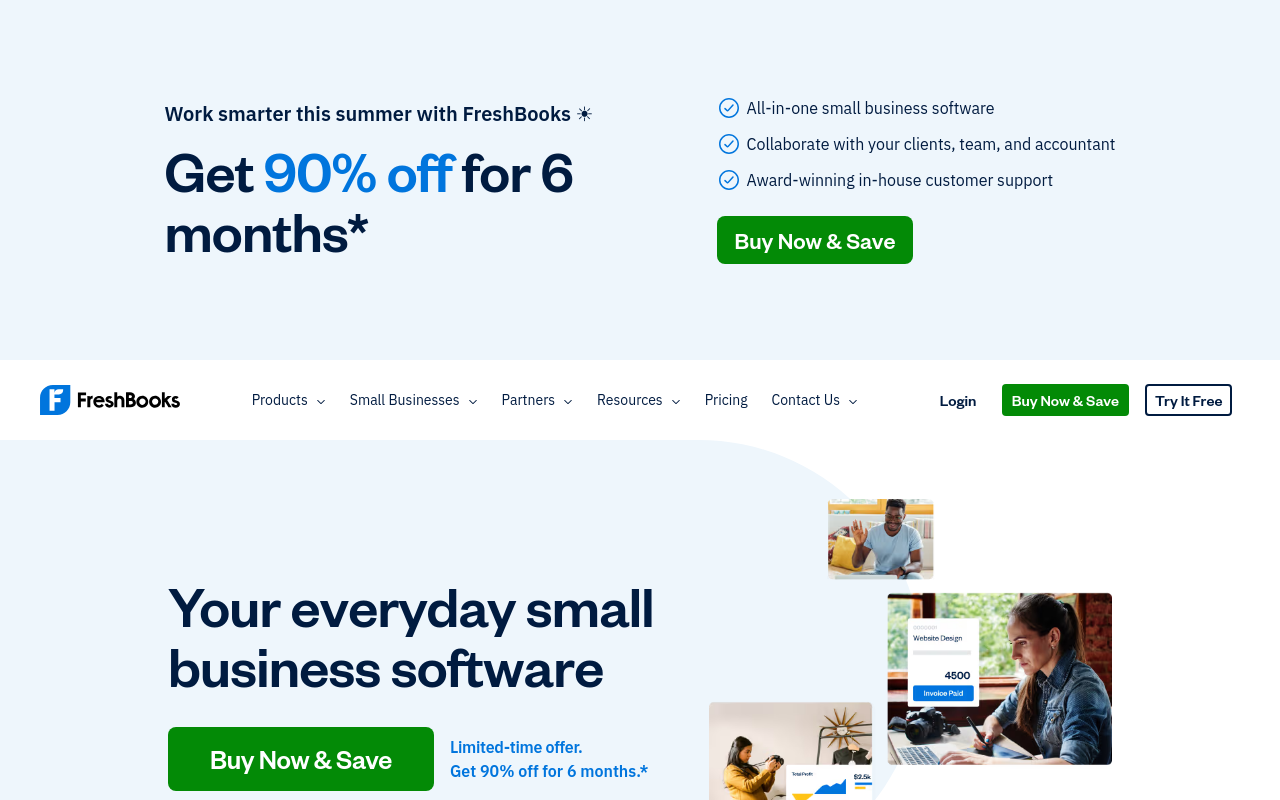 Best Accounting Software for Short Term Rentals - freshbooks invoicing forward tool