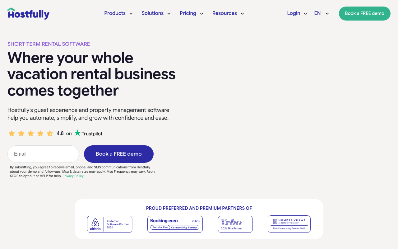 Best Accounting Software for Short Term Rentals - hostfully property management platform