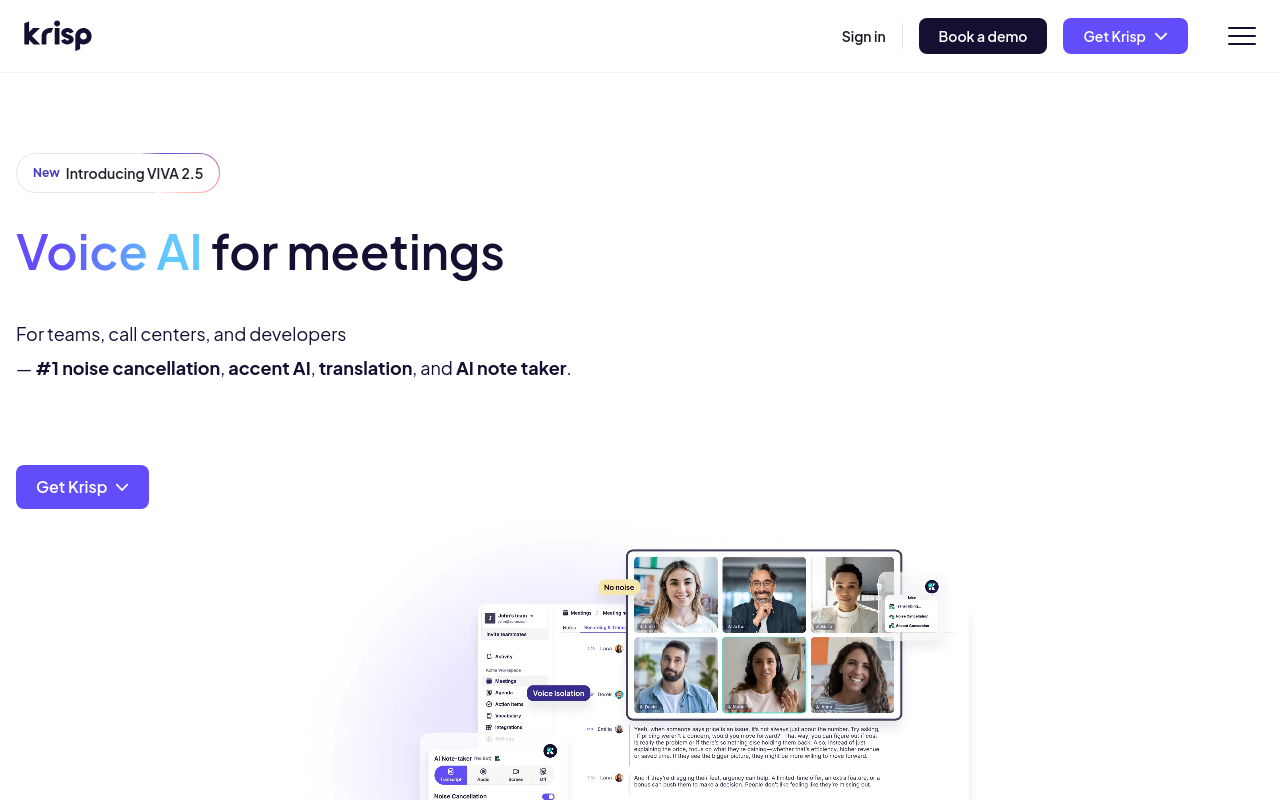 Best App to Record and Transcribe Meetings - krisp bot free option
