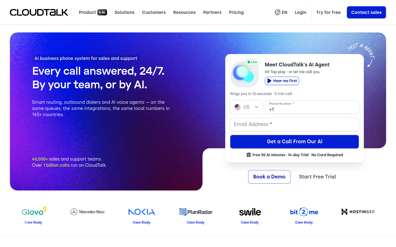 Best Call Recording Software - cloudtalk crm integrated sales