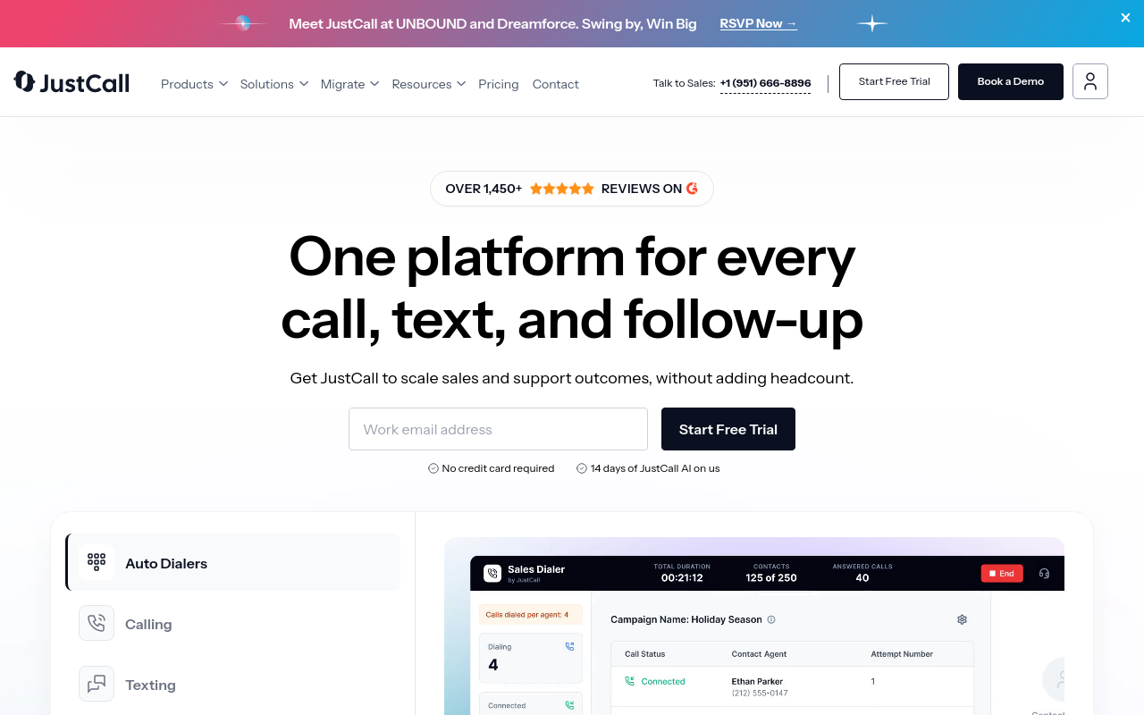 Best Call Recording Software - justcall voip platform smb