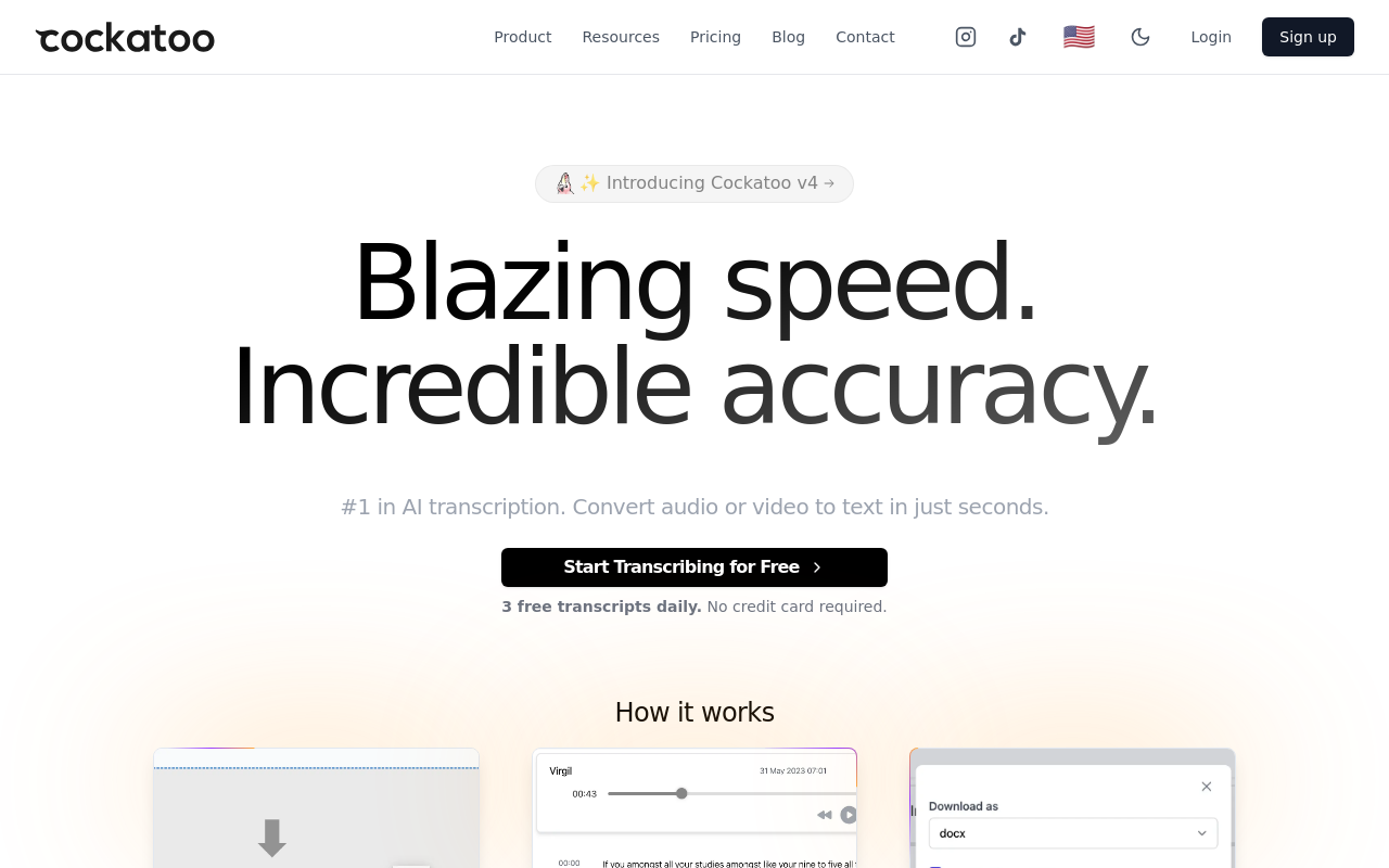 Best AI Note Taking App - cockatoo file upload transcription