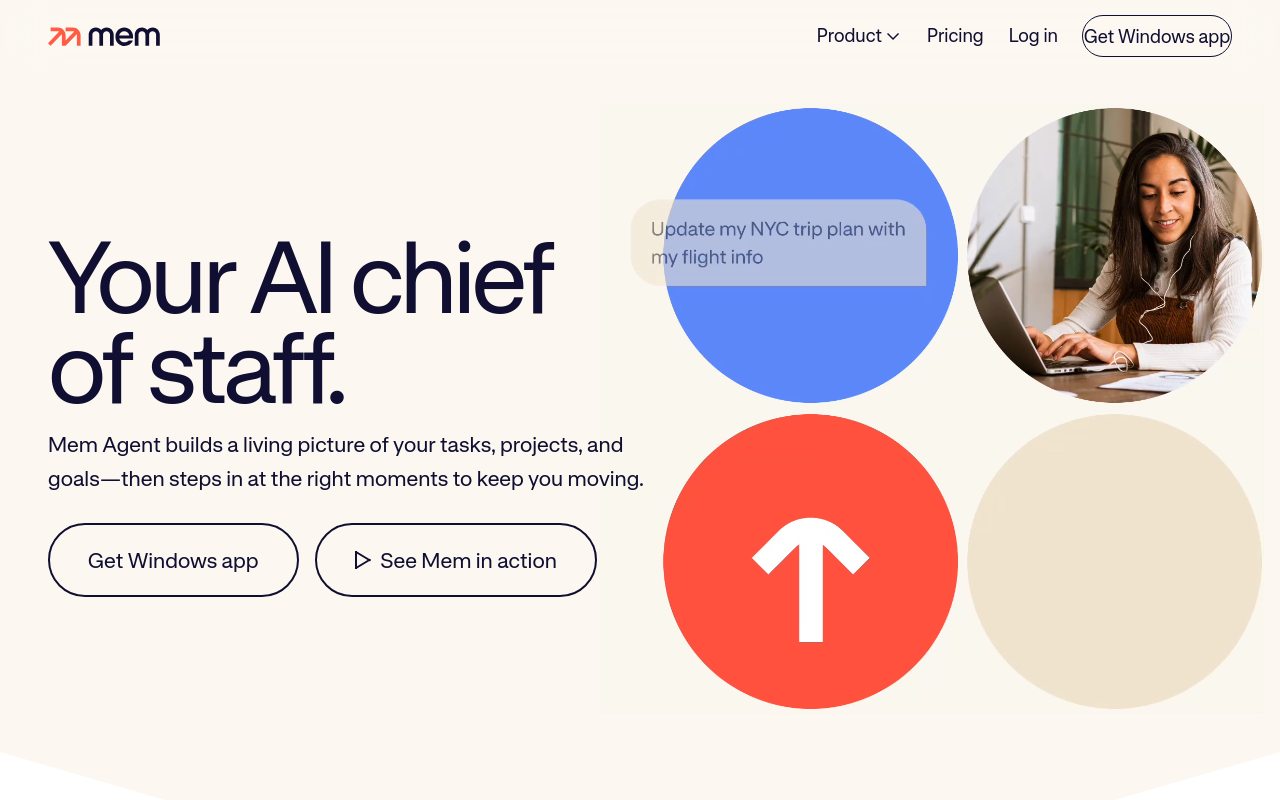 Best AI Note Taking App - mem autonomous organization