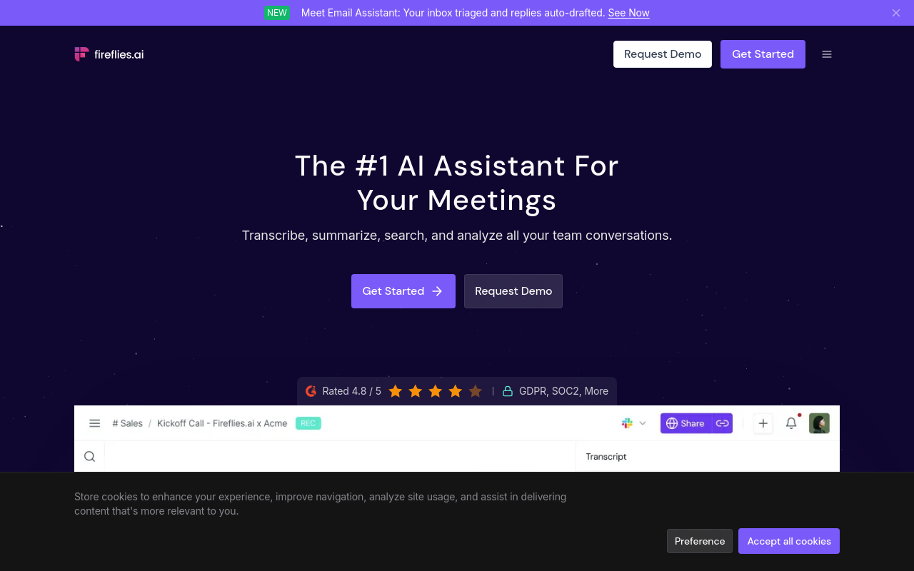 call transcription - fireflies ai best collaborative