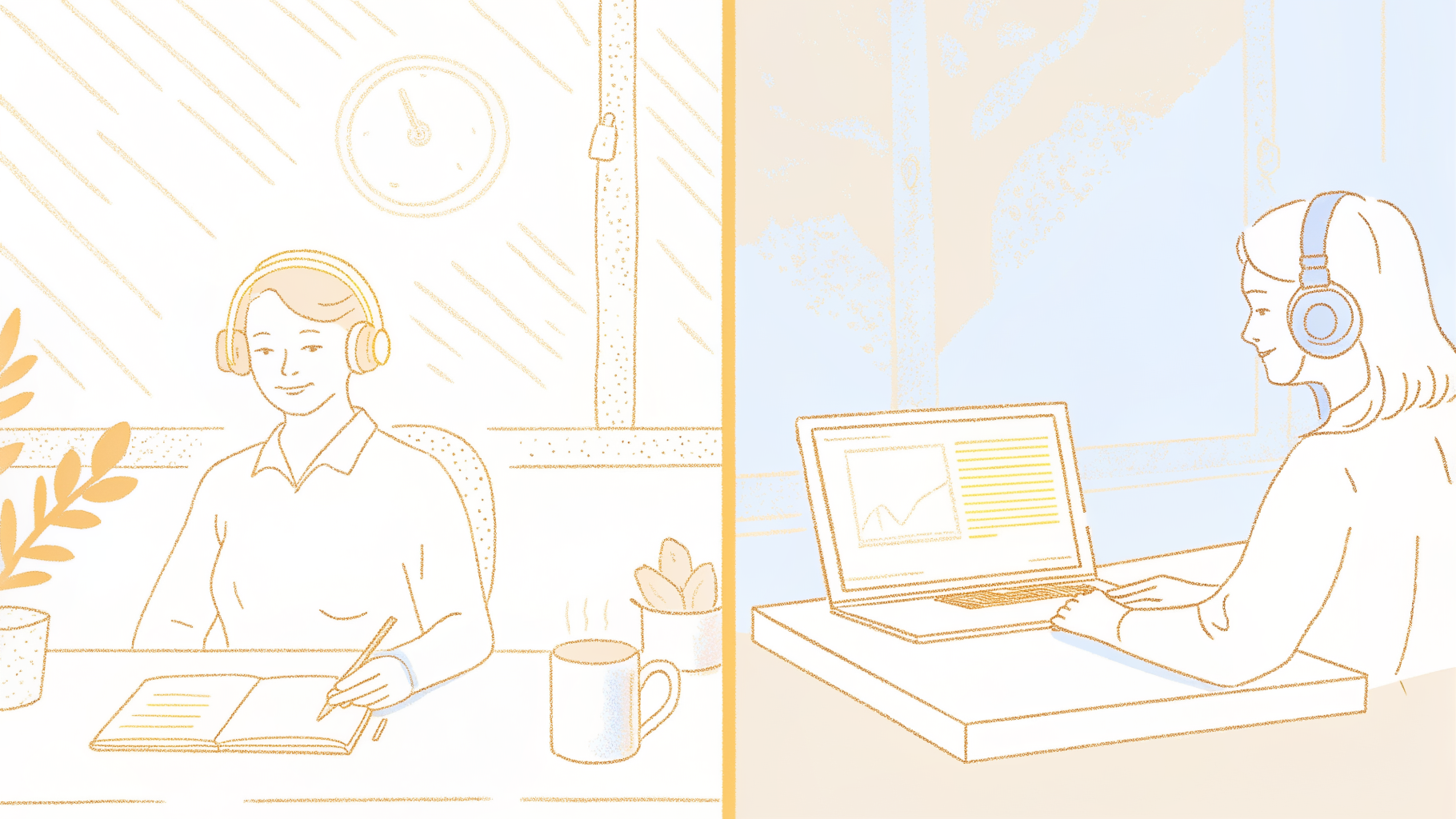 AI transcription versus human transcription speed and accuracy comparison workspace scene