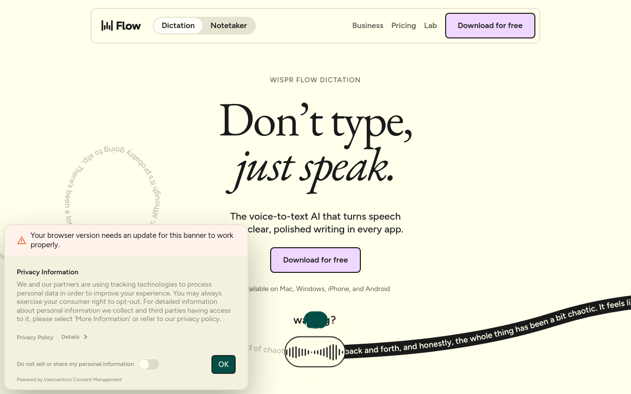 Best AI Transcription - wispr flow tool system