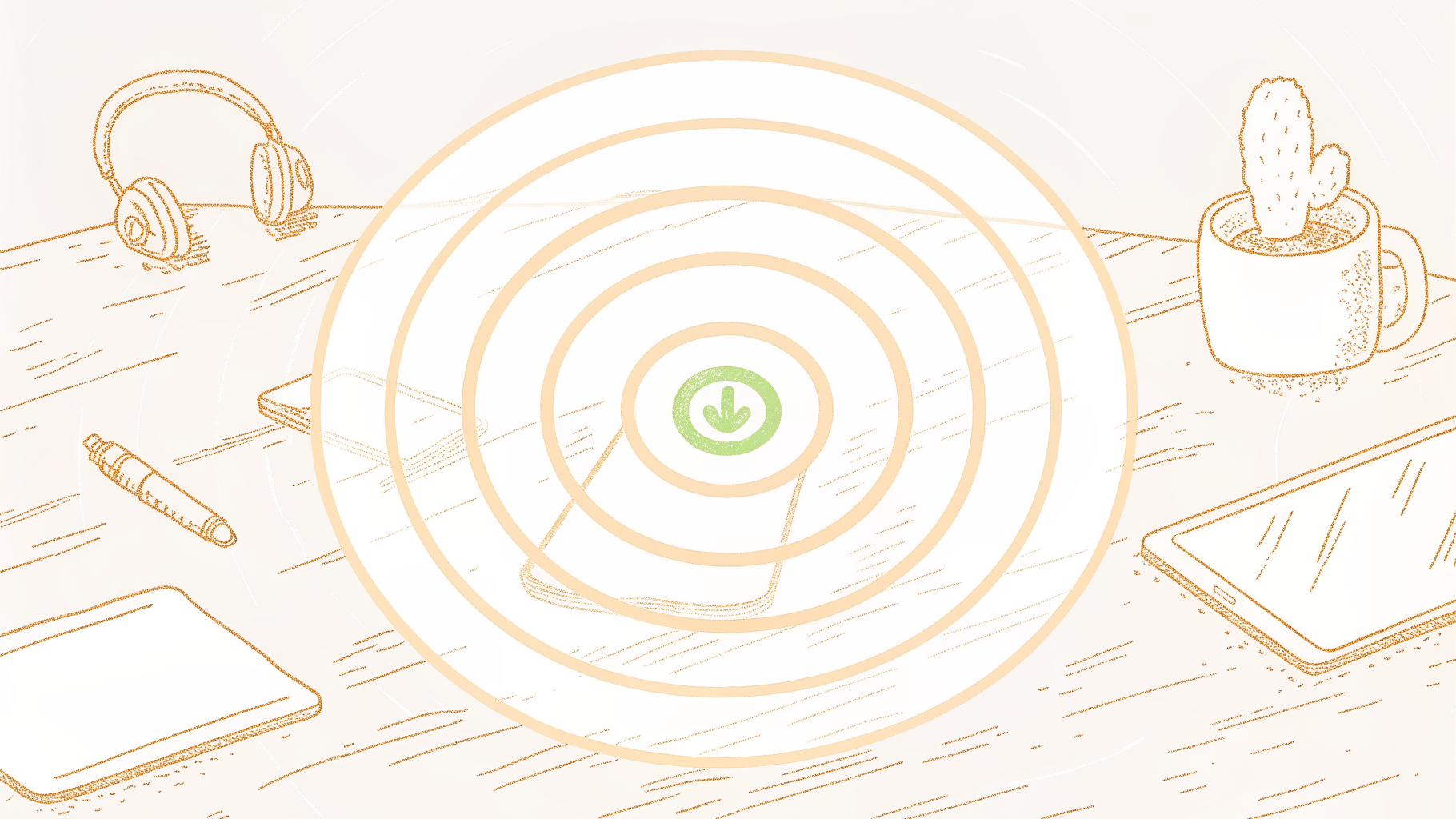 AI versus human transcription accuracy zones shown as a bullseye with interview audio icons