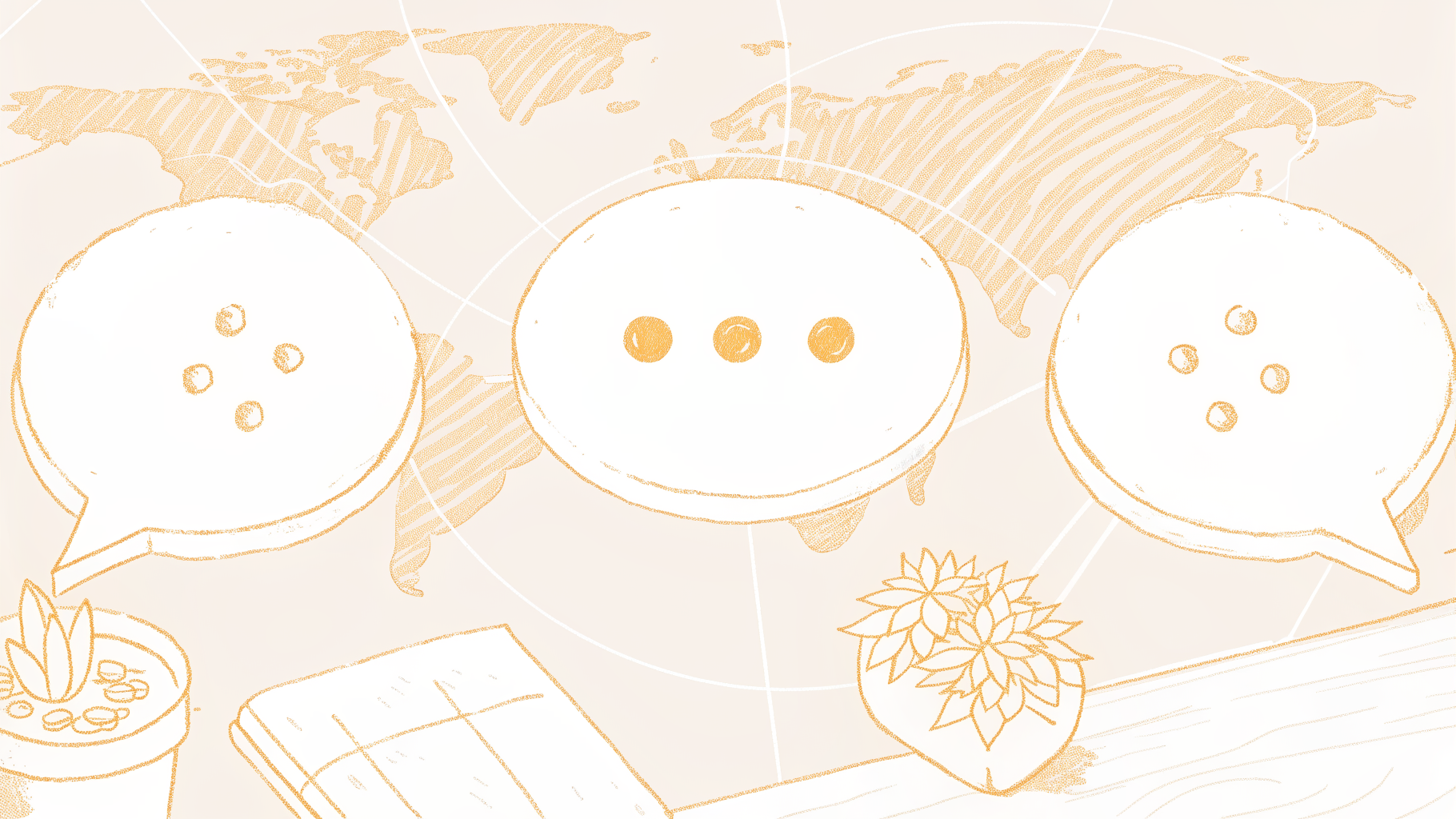 Feature icons showing speaker diarization, global language coverage, and accent robustness for transcription software