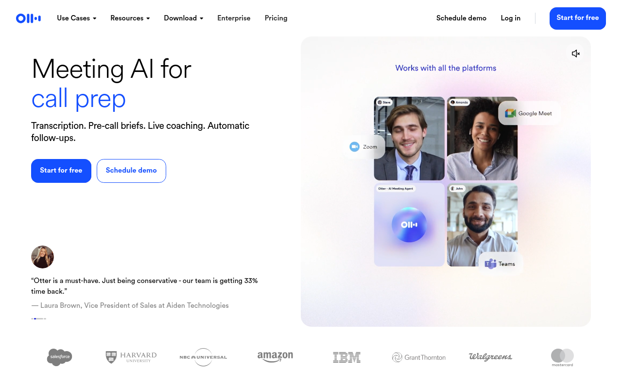 Best Transcription App - otter ai live meeting