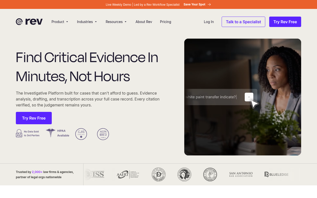 Happy Scribe Vs Rev - best on demand human