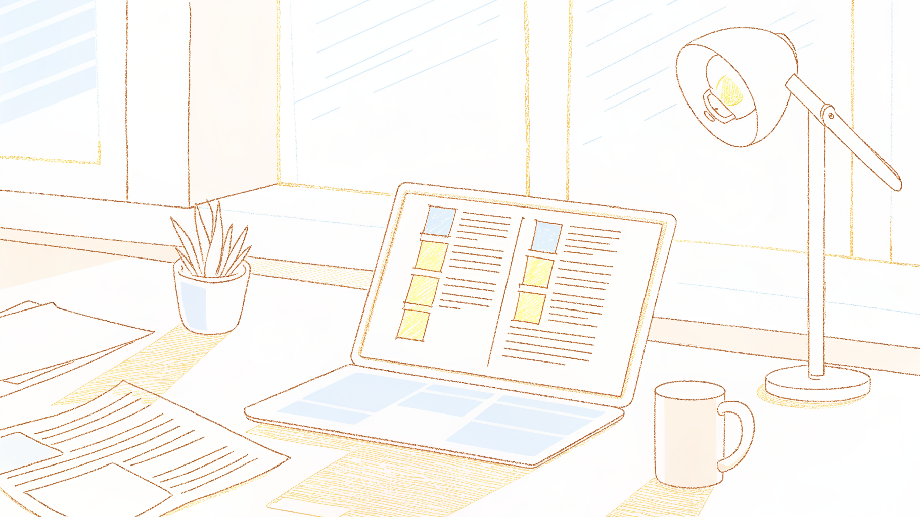 Marked-up transcript beside a laptop showing a high accuracy score, revealing hidden errors