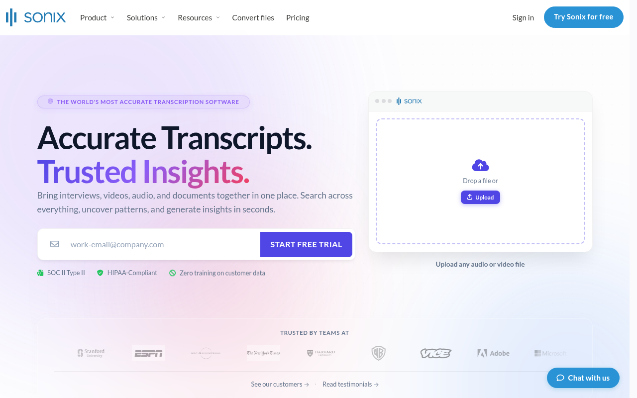 Best Transcription Software - sonix multilingual media