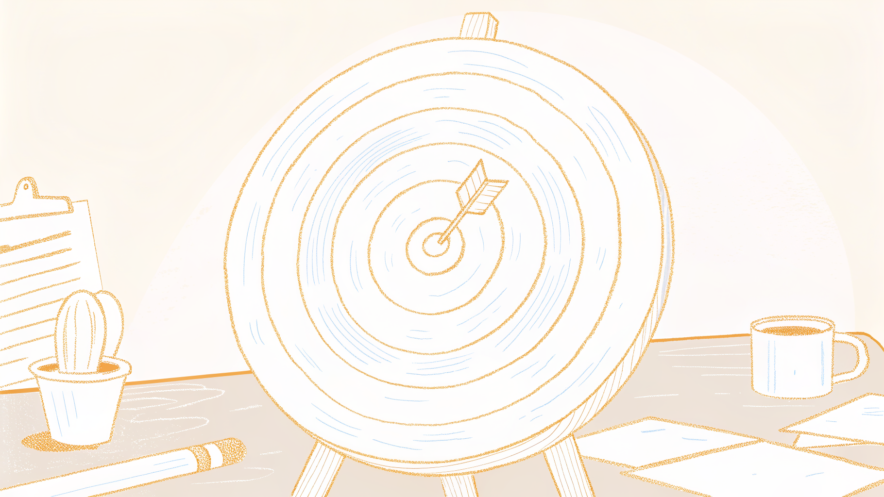 Dartboard target with audio and file icons filtering transcription tool choices