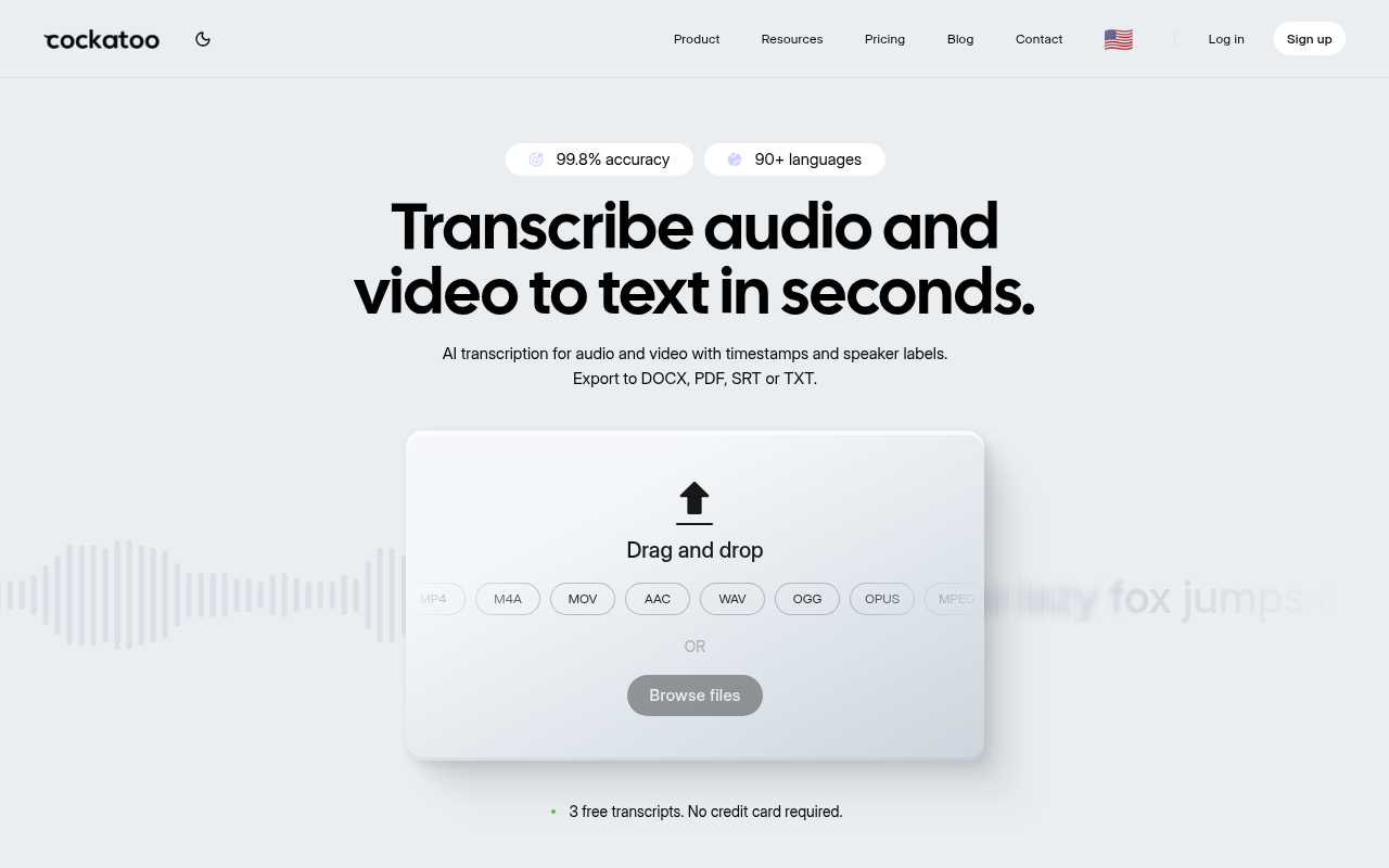 Sonix Alternatives - cockatoo best overall alternative