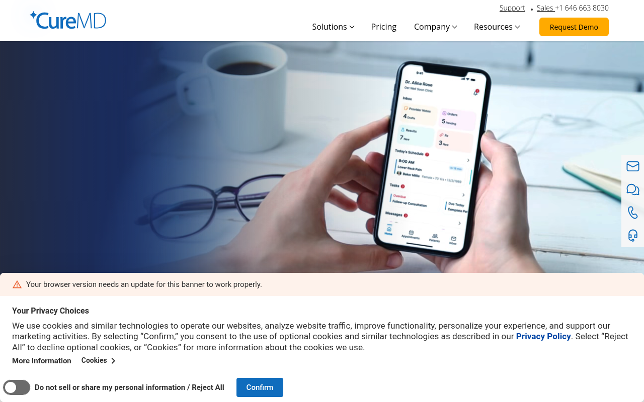 Orthopedic EMR Systems - curemd best integrated telehealth