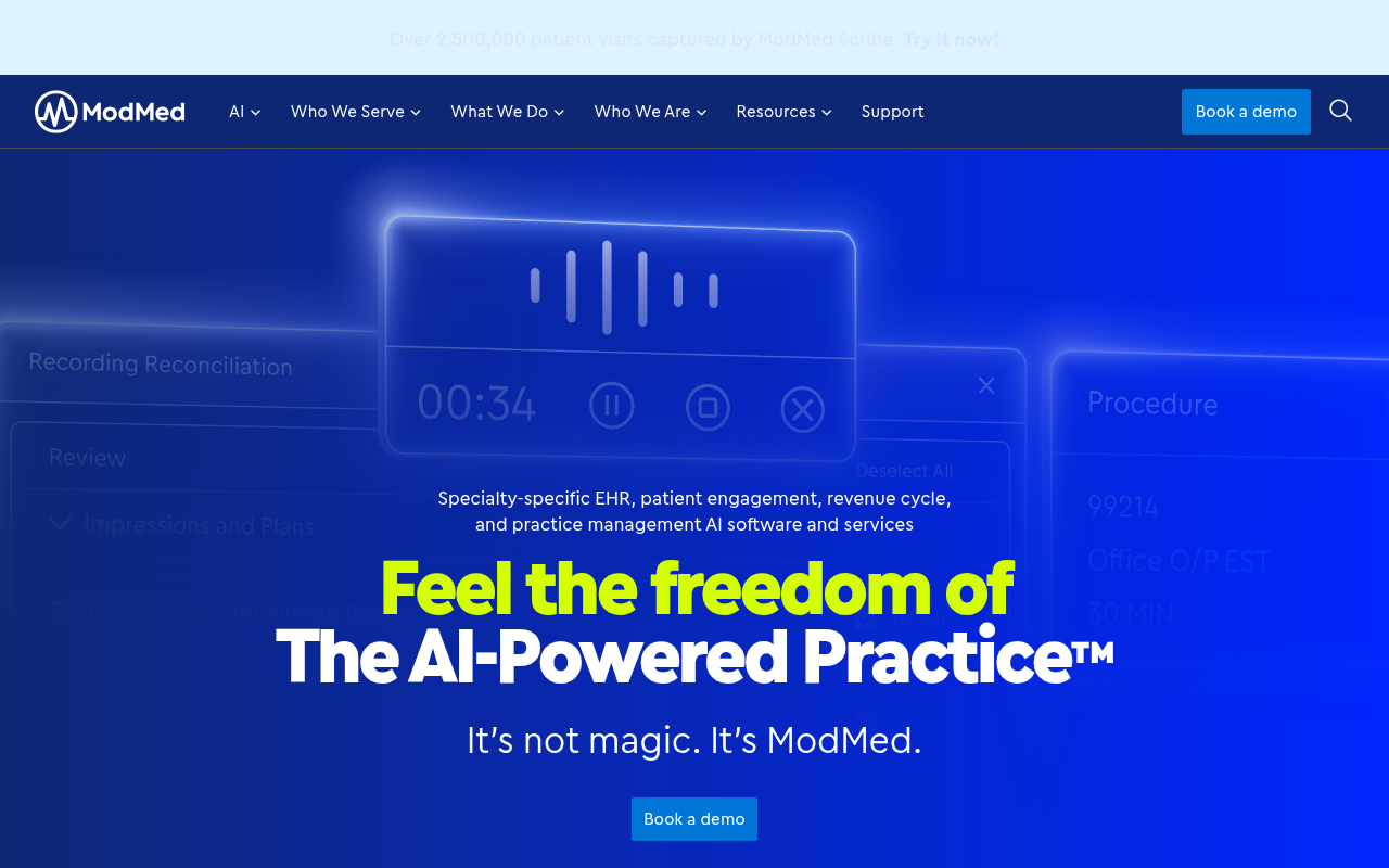 Orthopedic EMR Systems - modernizing medicine modmed best