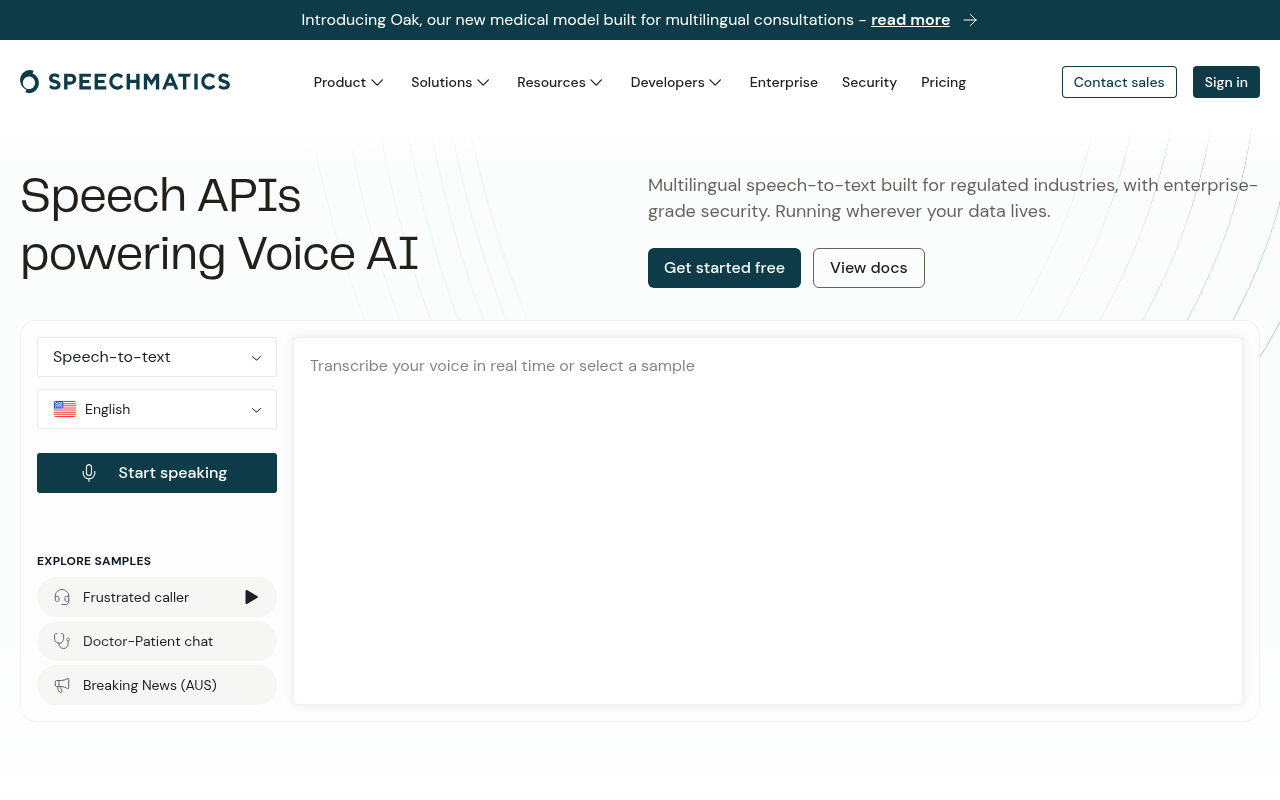 AI Scribe Comparison - speechmatics clinical best highly